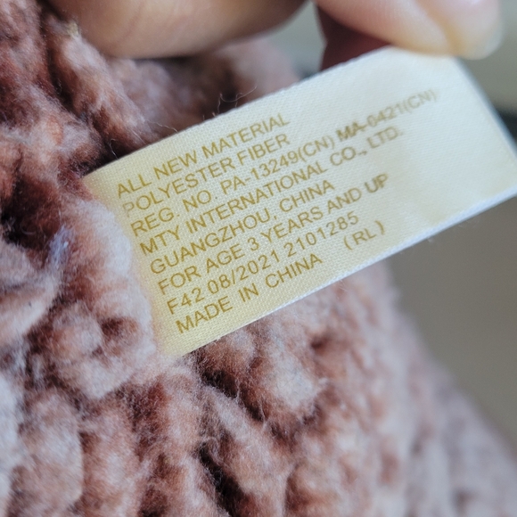 Teddy Bear Stuffed Animal Red Paws,Bow /Brown 18"in Polyester Oversized - Picture 11 of 11